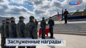 Государственные награды вручили отличившимся в боях военнослужащим батальона «Кедр»