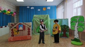 сказка _Колобок - лесной артист_