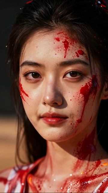 Кровавая красота: арт-проект #арт #креатив #фотография