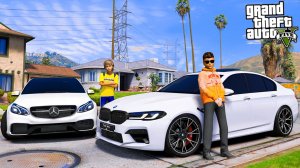 ОПЕРСКАЯ ЕЗДА В GTA 5 - BMW M5 F10 ПРОТИВ MERCEDES E63 НА УЛИЧНЫХ ГОНКАХ! СУЕТА БЕЗ ПРАВ! 🌊ВОТЕР