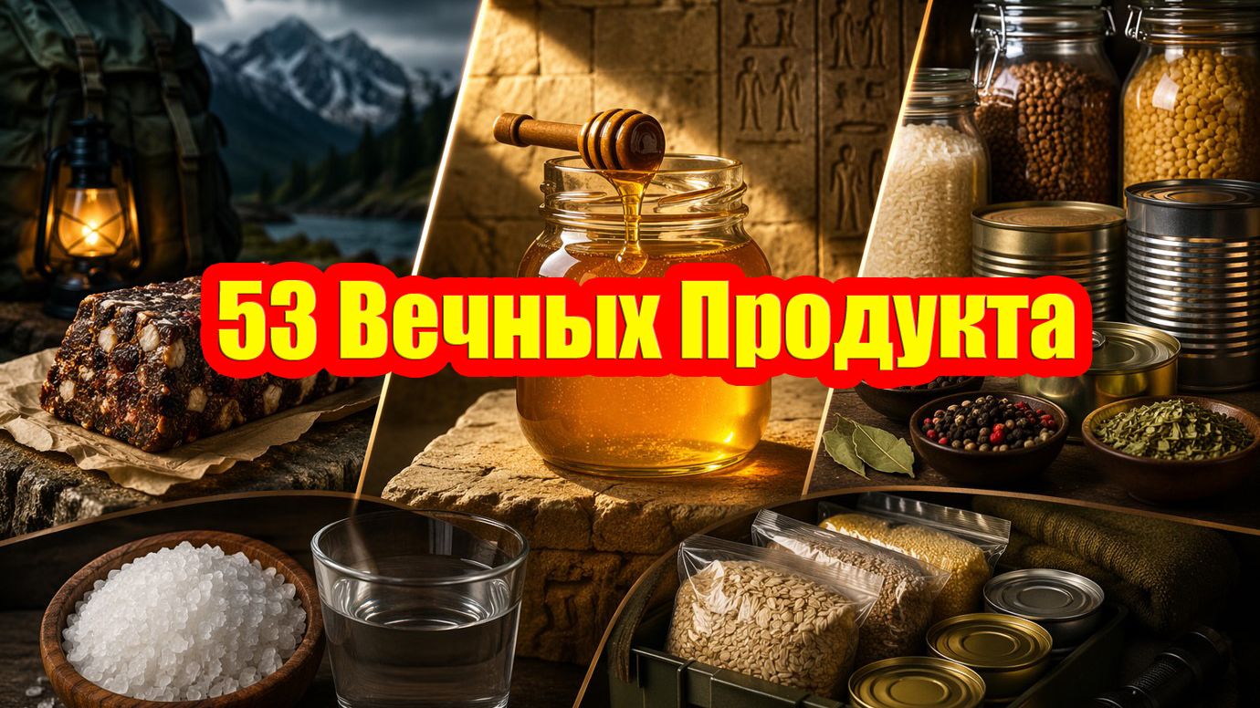 Продукты, Хранящие Свежесть Годами и Которые Спасут в Голодные Времена