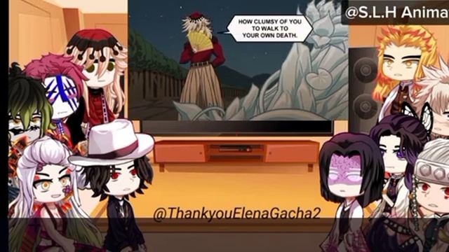 • Uppermoons & Hashiras Muzan + Oyakata React Funny Animations, Kny, 8, 11, •, Read Desc, •,