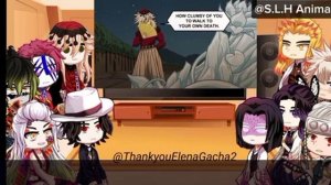 • Uppermoons & Hashiras Muzan + Oyakata React Funny Animations, Kny, 8, 11, •, Read Desc, •,