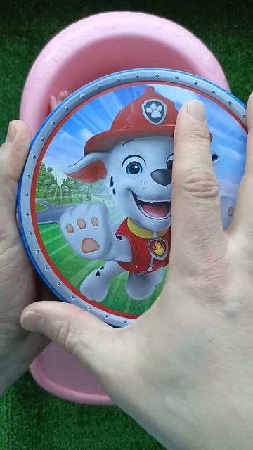 Candy bath from Paw patrol box satisfying ASMR sounds pawpatrol asmr satisfying