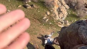 Прогулка в горах (Красный Камень). Скала Черепаха  Казахстан. (Видео для глухих)