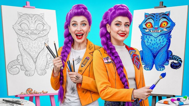 Руми рисует тигра: арт-челлендж в стиле кей-поп 🎨