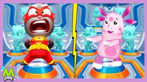 Лунтик против Говорящего Тома.Погоня Героев Мультиков.Кто Круче и Быстрее