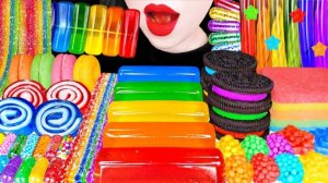 🌈 Радужные десерты 🌈 - СЛАДОСТИ и МАГИЧЕСКИЕ желе АСМР Мукбанг. ASMR еда.