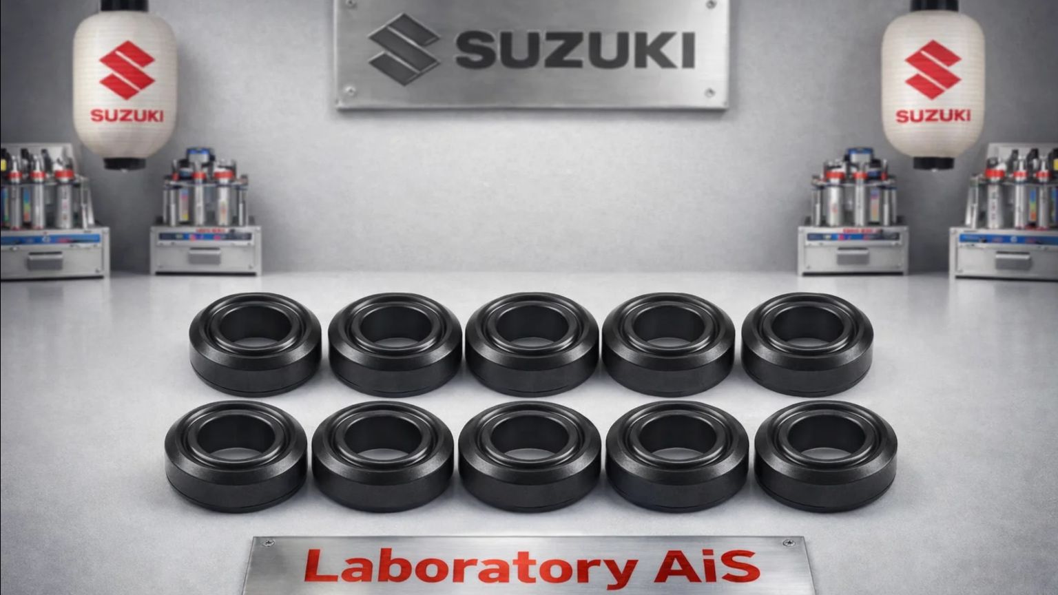 Прокладки инжекторов, 10шт, AiS-G036s, SUZUKI 09320-08062,.mp4