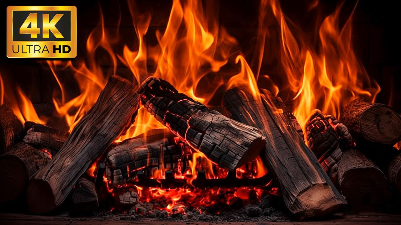 КОСТЕР КАМИН 4K | РАССЛАБЛЯЮЩИЙ РЕЛАКС ГОРЯЩИЙ КАМИН