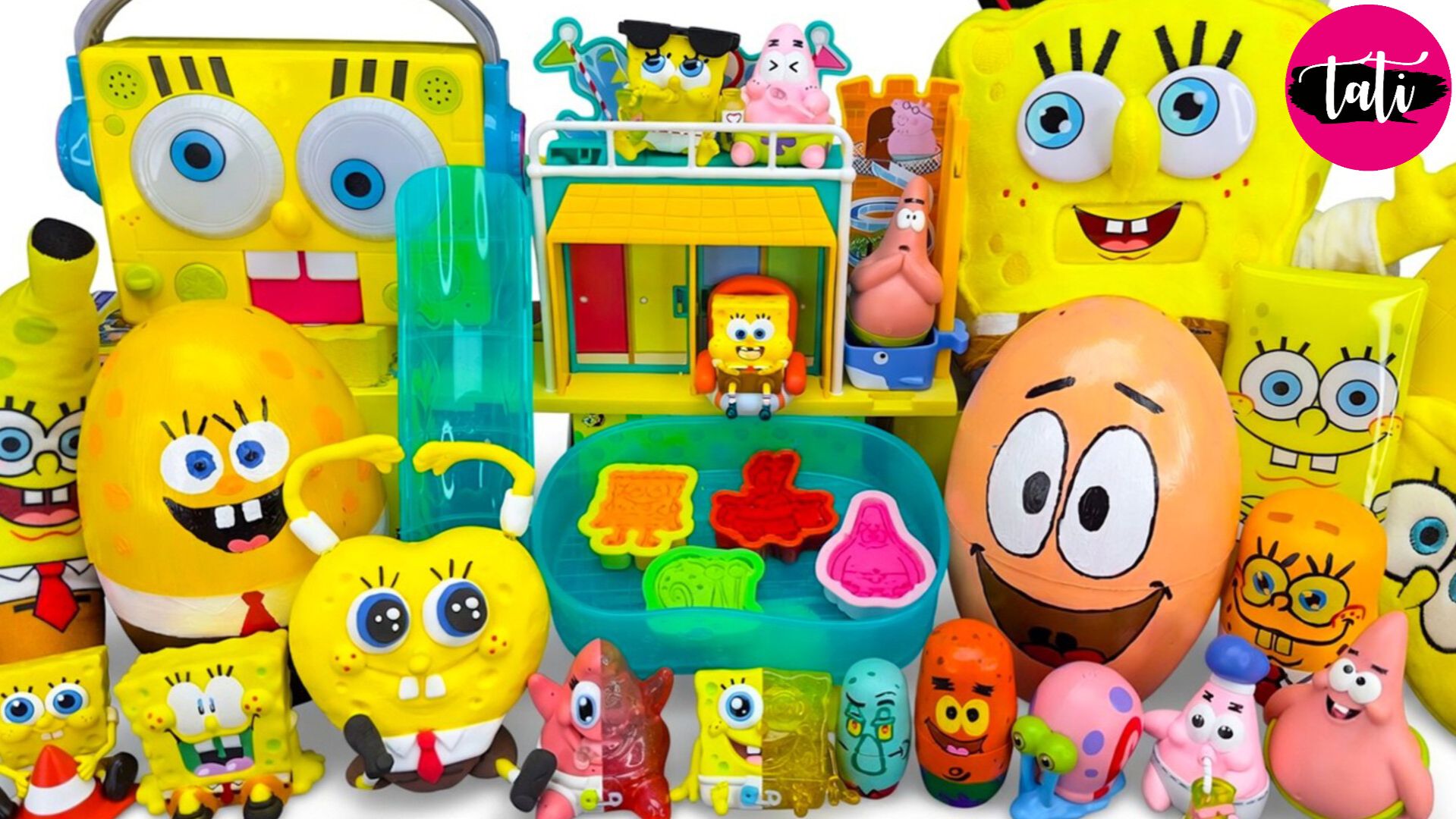 Играем в игрушки из мультика Спанч Боб. Мультфильм для детей. ASMR АСМР