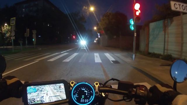 Ночная Москва на мото от первого лица
