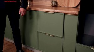 Модульная кухня Марта Зеленый скин