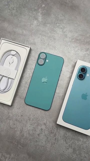 Распаковка iPhone 16 Plus Teal и 16 White смотреть онлайн
