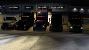 American Truck Simulator Конвой со стримером на YouTube leonxzet 2-я часть.