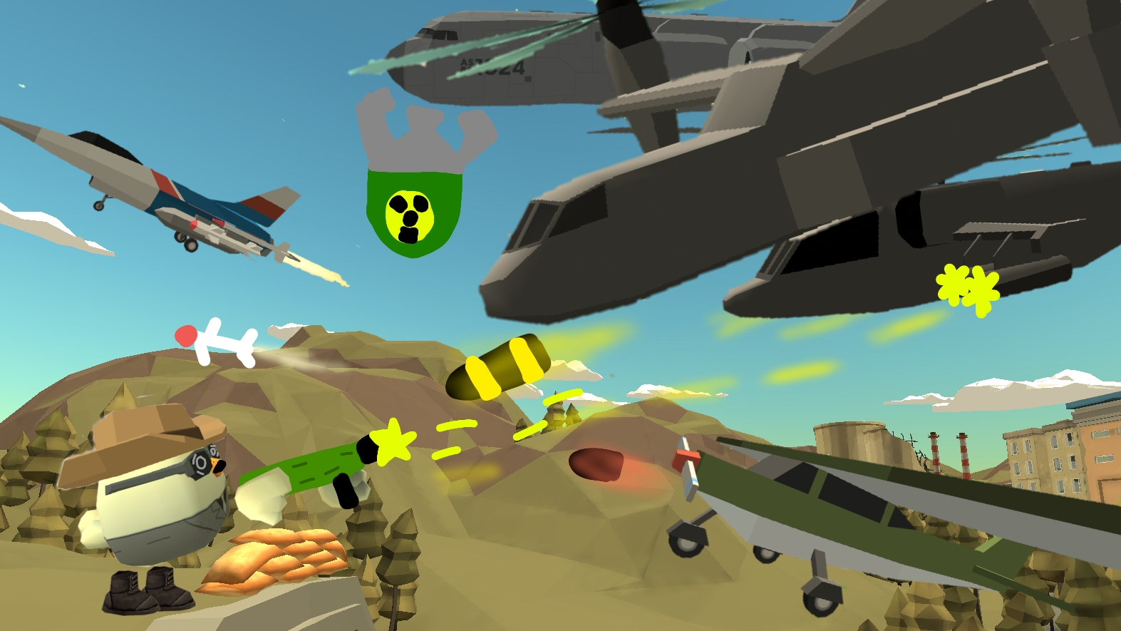 попал на войну чикенов на 24 часа для поддержки