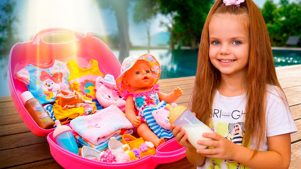 ЛЕТНИЙ ЛАГЕРЬ ДЛЯ КУКОЛ! 🏕️☀️ Майя и кукла Лина собираются в ПУТЕШЕСТВИЕ! 🎒✨