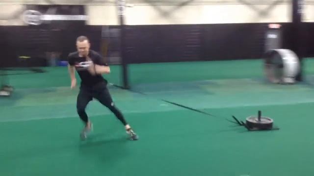 Lateral Sled Sprint | Боковой спринт с санями - закреп на пояс