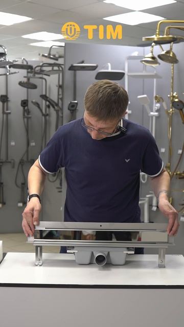 Трап для монтажа в стену TIM BAD816002 Profi