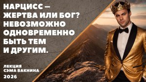 НАРЦИСС – ЖЕРТВА ИЛИ БОГ. НЕВОЗМОЖНО ОДНОВРЕМЕННО БЫТЬ ТЕМ И ДРУГИМ.