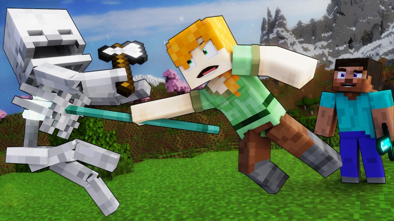 Алекс сильнее Стива - Майнкрафт Мультики