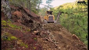 Как бульдозер прокладывает новые дороги, прорубая себе путь сквозь холмы