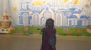 Я смотрю на небес высоту. Детская пасхальная песня. Лиза Серегина 4 года.