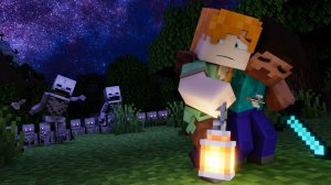 Алекс и Стив в Опасности - Майнкрафт Мультики