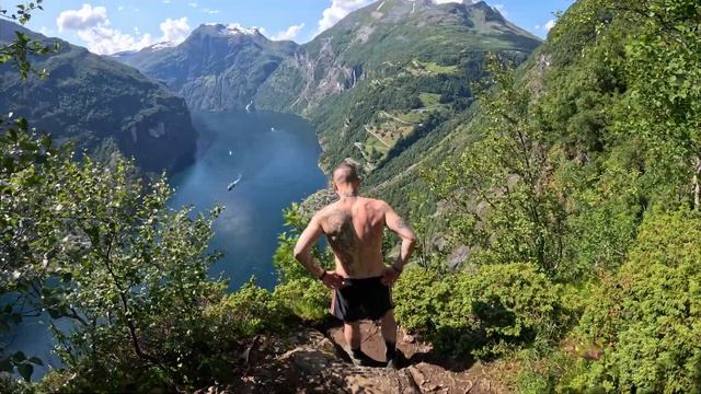 Норвегия. Подъем на гору 