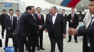 Появились кадры прибытия Сергея Лаврова в Китай с официальным визитом.