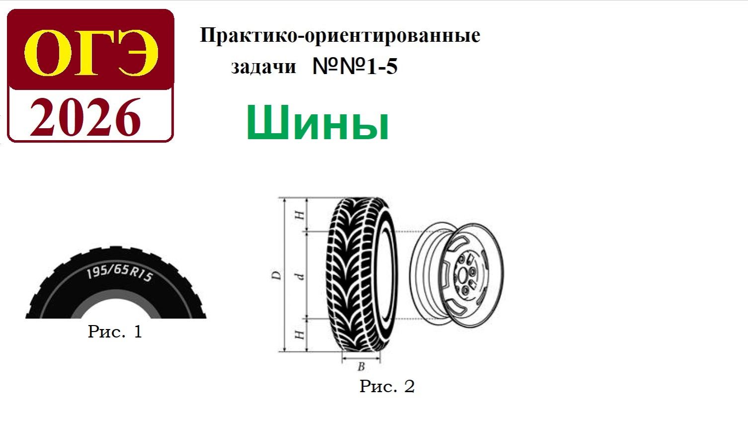 ОГЭ 2026. Шины