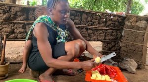 Очень красивый дождливый день в нашей африканской деревне, готовим самую натуральную деревенскую еду