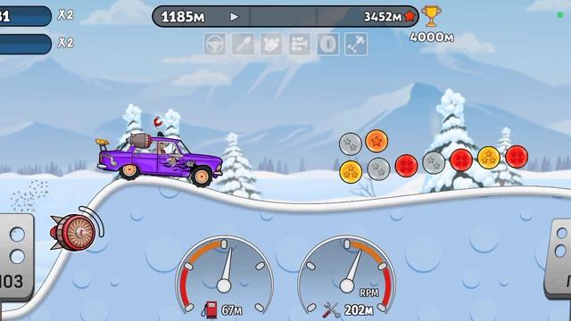 Гоняю на москвиче в игре Hill dash racing 🏎️😂🥳