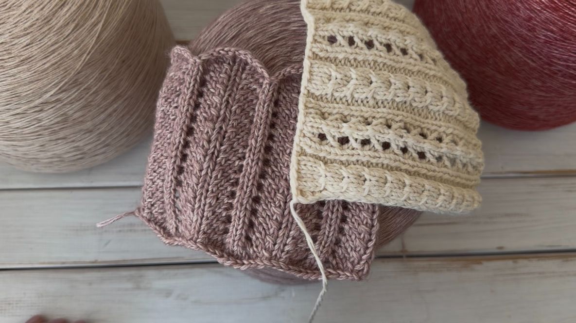 Ажурный узор спицами