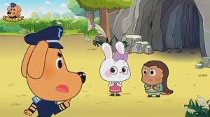 Храбрый шериф Лабрадор: опасные пещеры — познавательный мультфильм.