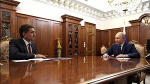 Владимир Путин встреча с главой компании «Россети» Андреем Рюминым, Кремль, 14 апреля 2026 года