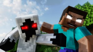 Команда Херобрина против Существа 303 - Майнкрафт Мультики