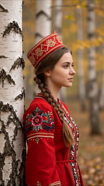 Красота русской народной культуры #русскаяодежда #традиции #осень