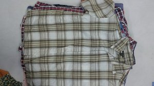 42393 Рубашки мужские кор. рукав брендовые, 4пак, 49D, секонд (cream/extra) оптом