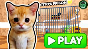 Помоги моему Гатито сбежать из тюрьмы! 😱🐱 / #Обби #Roblox