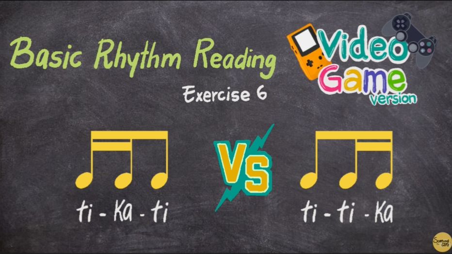 Восьмая и 2 шестнадцатых (ритм. упражнение)