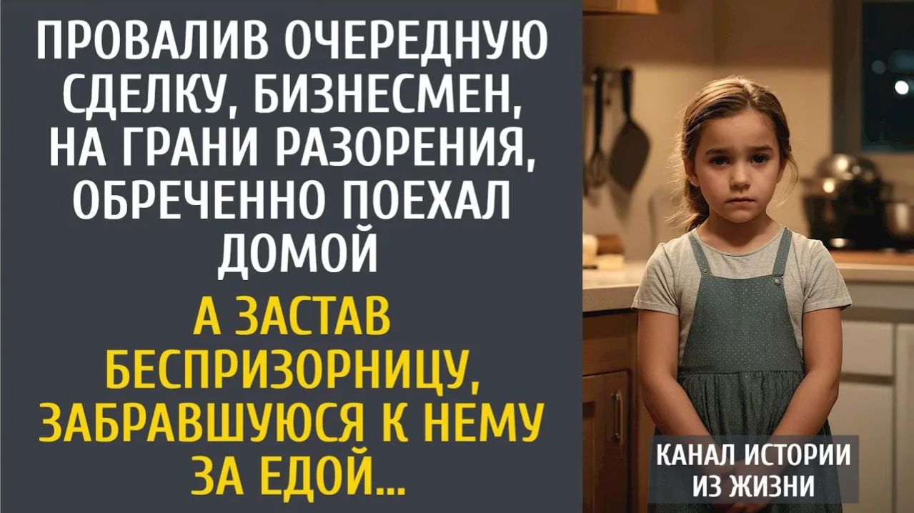 Истории из жизни: Провалив очередную сделку, бизнесмен обреченно поехал домой… А застав малышку…