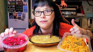 Мукбанг | Гороховый суп,Плов, Капуста по-корейски | Обжор Асмр