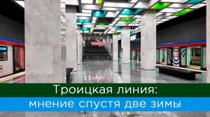 Троицкая линия: мнение спустя две зимы