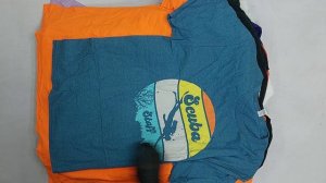 43003 Футболки сток короткий рукав, 6пак, t-shirt s/sоптом