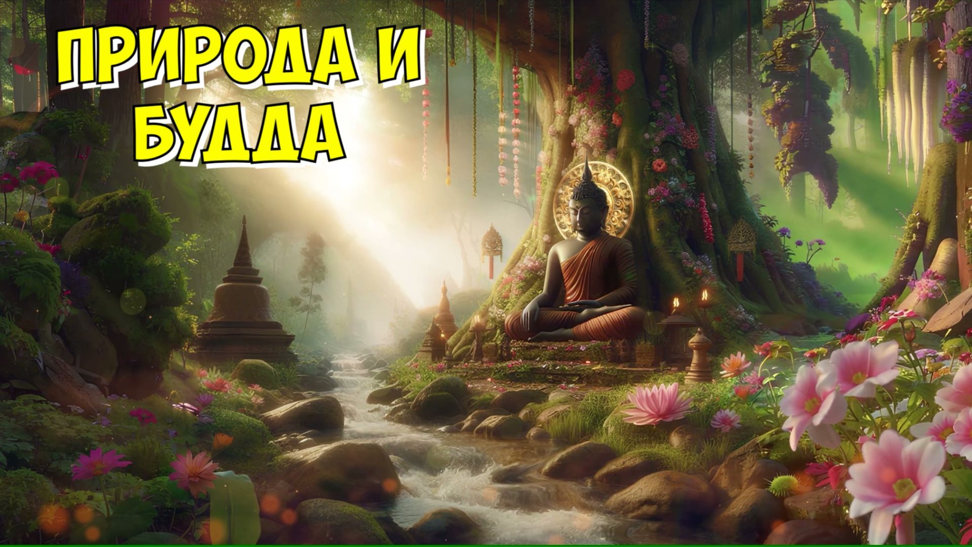 Медитация, будда, звуки живой природы, музыка для сна и отдыха