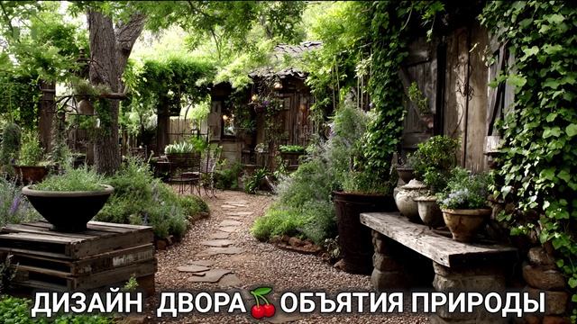 Дизайн двора дачи и сада 🌳 в объятиях природы идеи для вдохновения (88)