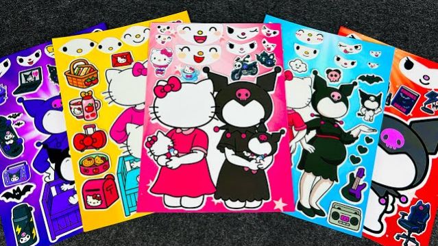 ДЕЛАЕМ МИЛЫЙ КАВАИЙНЫЙ ДНЕВНИК С НАКЛЕЙКАМИ С КУРОМИ, ХЕЛЛО КИТТИ И МОЯ МЕЛОДИЯ 🩷 ОЧЕНЬ МИЛО