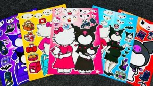 ДЕЛАЕМ МИЛЫЙ КАВАИЙНЫЙ ДНЕВНИК С НАКЛЕЙКАМИ С КУРОМИ, ХЕЛЛО КИТТИ И МОЯ МЕЛОДИЯ 🩷 ОЧЕНЬ МИЛО