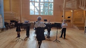 Ансамбль духовых инструментов. Руководитель - Дудинская Софья Михайловна